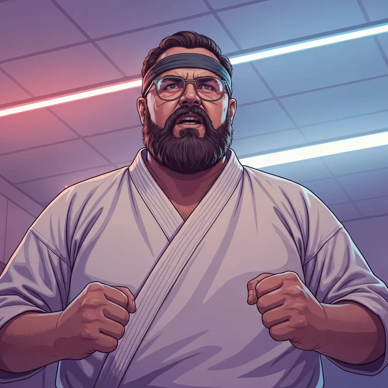 A visual representation of the Stingray Cobra Kai character arc showing the transition from social awkwardness to redemption.