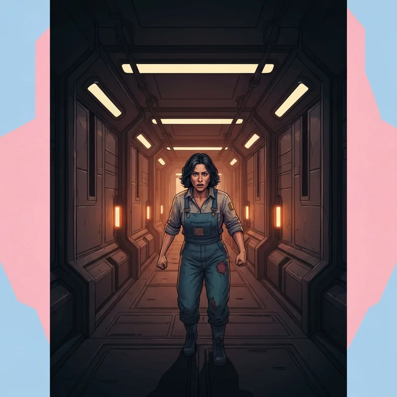 A symbolic representation of the andor rape scene controversy featuring a dark Imperial corridor and a single, flickering light of resistance.