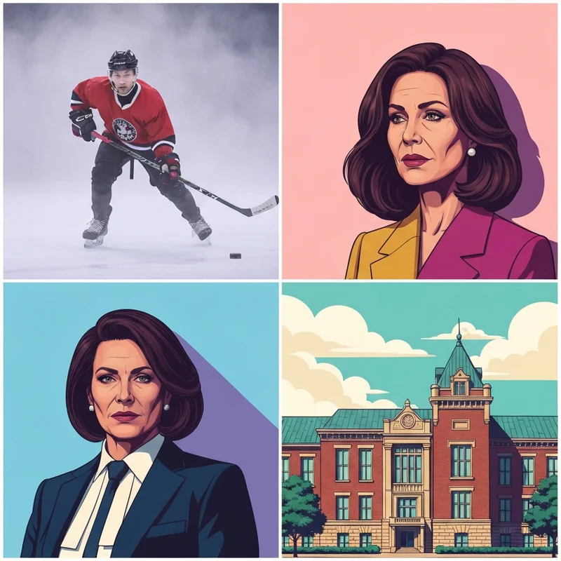 A professional disambiguation guide for the name Austin Hall, showing a hockey player, a legal professional, and a historic building.