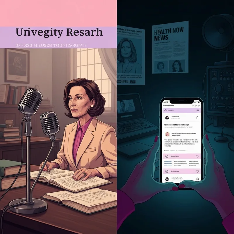 A conceptual split-screen image representing the dual identities of Wendell Johnson, showing an antique psychology lab and a modern digital media interface.