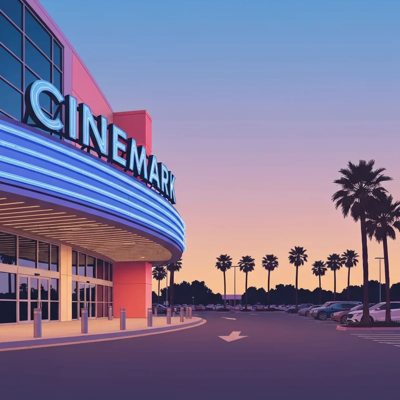 Cinemark Movies 6 McAllen movies theater exterior and interior seating