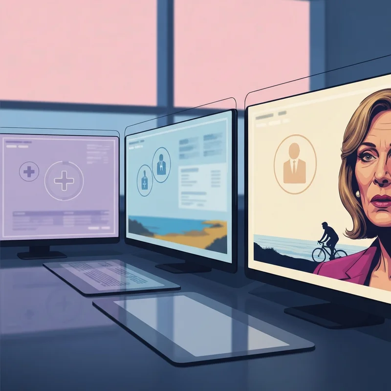 A multi-layered digital identity map for annie morse featuring medical and entertainment icons.