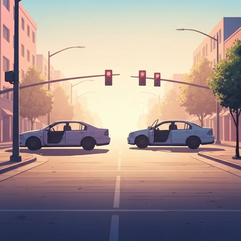 A cinematic scene of a deserted city street at sunset, representing the aftermath of rapture movies.