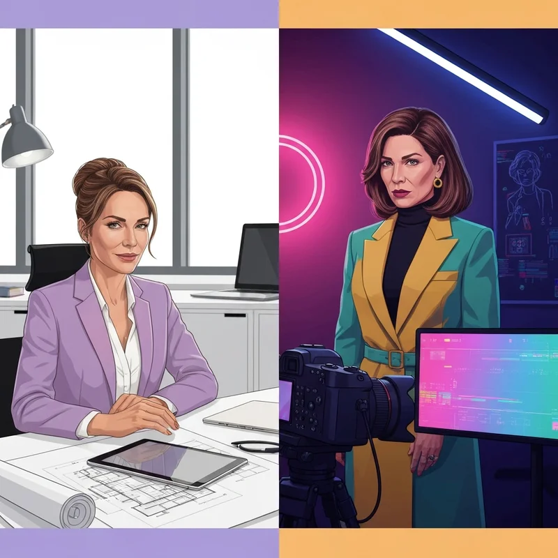 A visual guide to karissa kane showing the contrast between professional and creative digital identities.