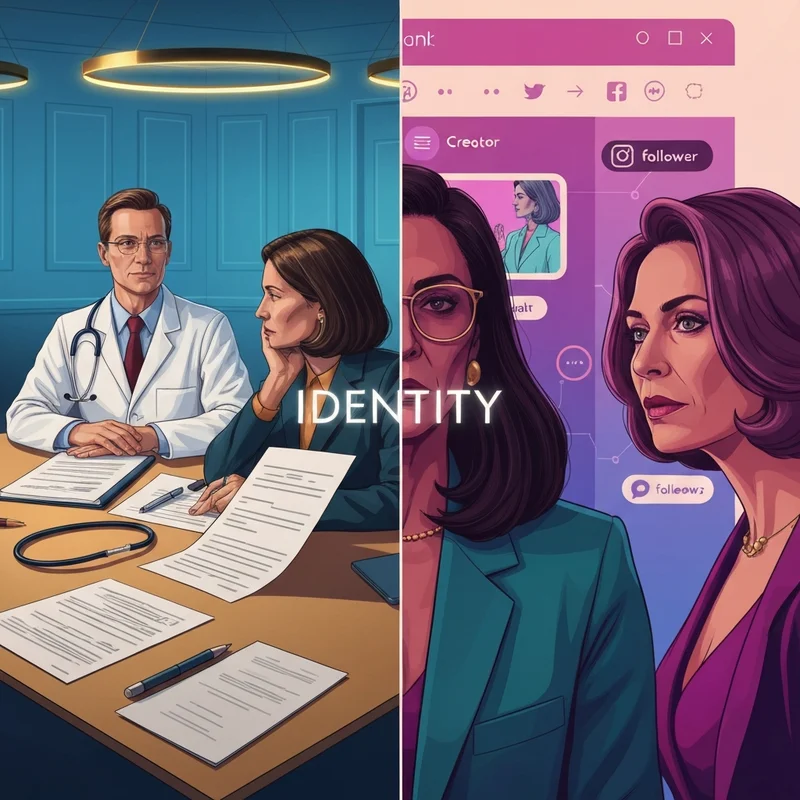 A professional and digital profile conceptualization for the name kirushna featuring social media icons and medical authority symbols.