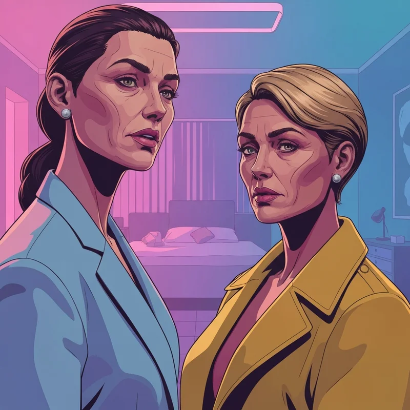 A high-fidelity 3D digital character render in a 4K neon-lit environment, showcasing the technical quality of modern xxx animation.