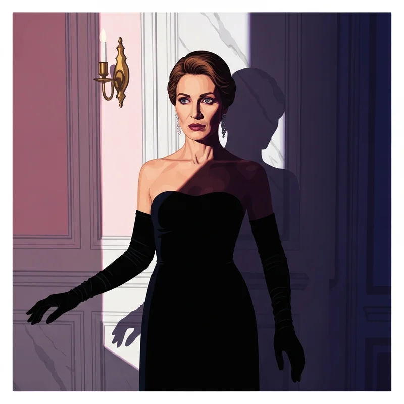 A cinematic personification of the actress Venus de Milo with classical lighting and marble-like aesthetic.