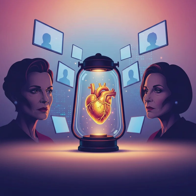 A symbolic representation of comparison is the thief of joy showing a glowing heart being shadowed by digital screens.