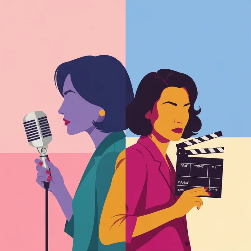 A conceptual identity guide for the various public figures named julia victoria including an actress and a singer.