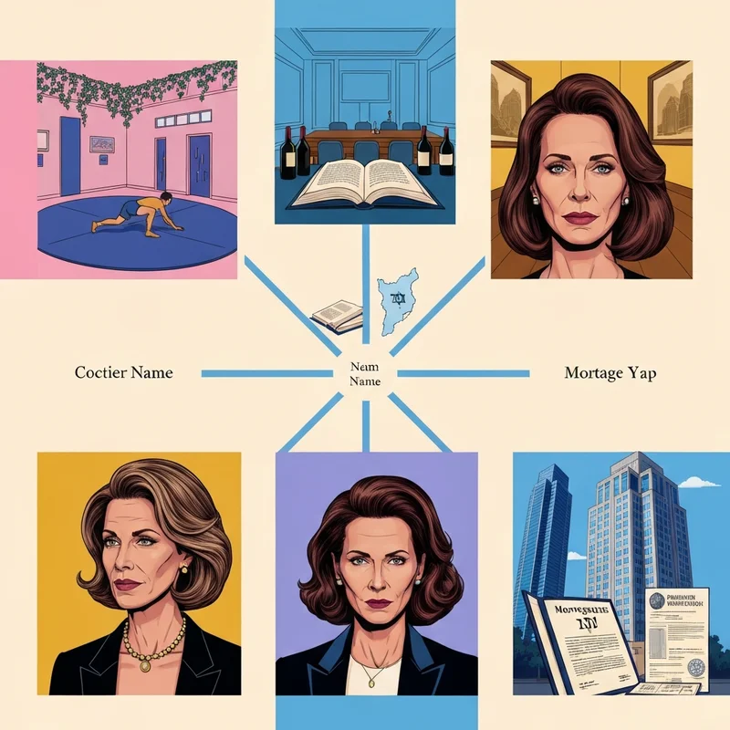 A professional disambiguation map illustrating four different career paths for the name Jay Weiss, including coaching, spirits industry, authorship, and finance.