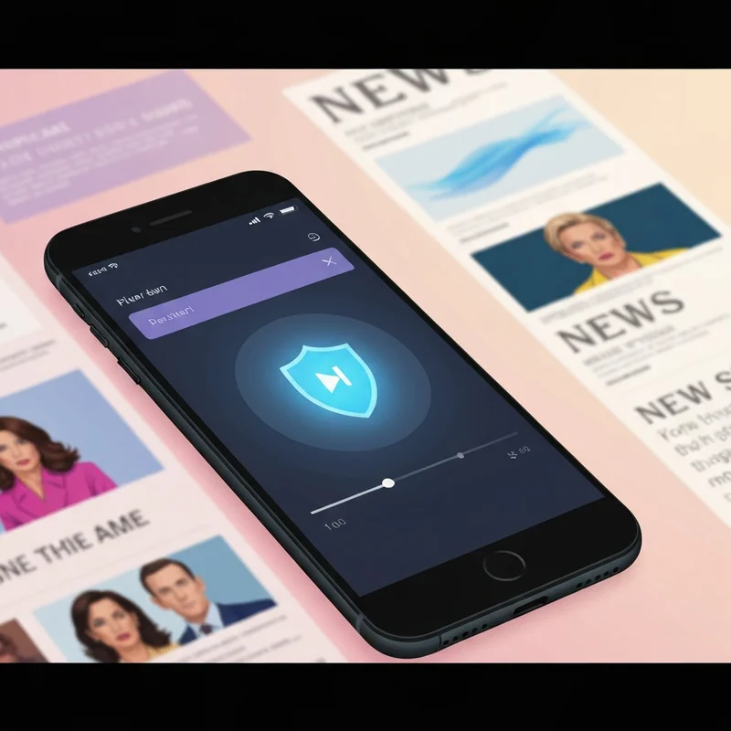 A secure digital media player interface with a shield icon representing privacy and www sex player safety.