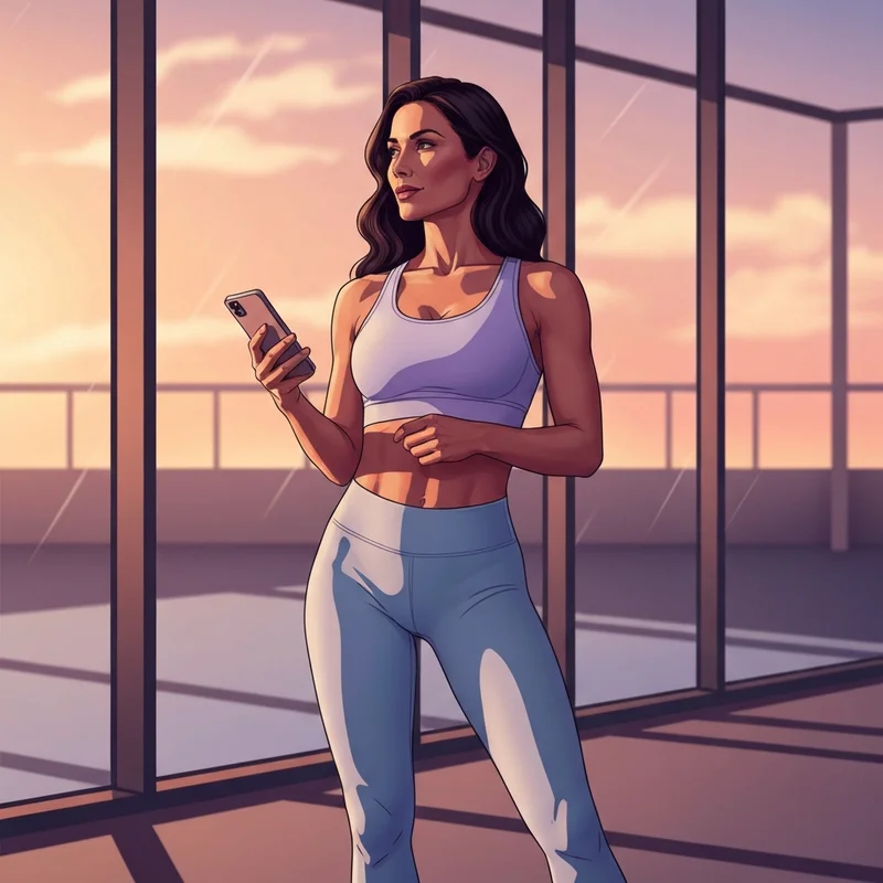 Portrait of a confident Isabella DeSantos aesthetic influencer with a focus on digital identity and social media branding.