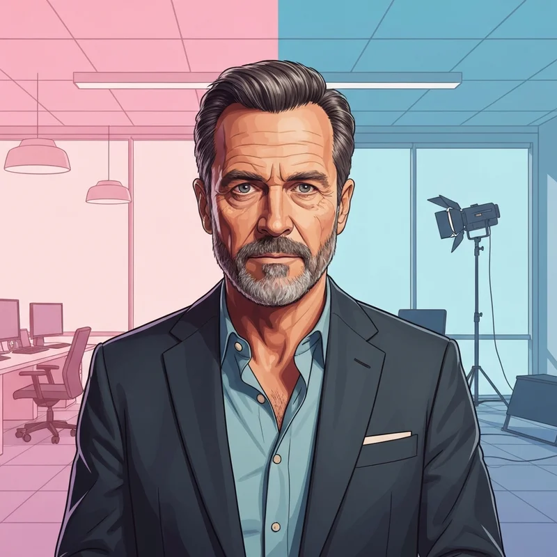 Portrait of Jeffrey Nash, an entrepreneur and actor, representing his multi-hyphenate career in business, film, and animal rights advocacy.