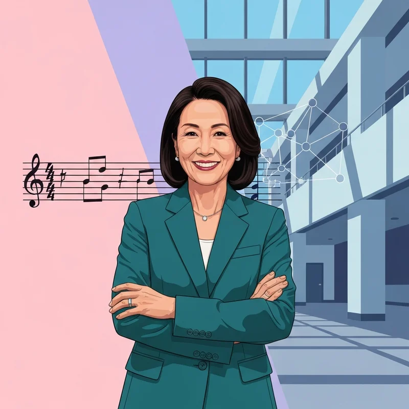 Portrait of Jean Chow, the Super Connector and MsBizWiz, representing professional networking and career resilience.