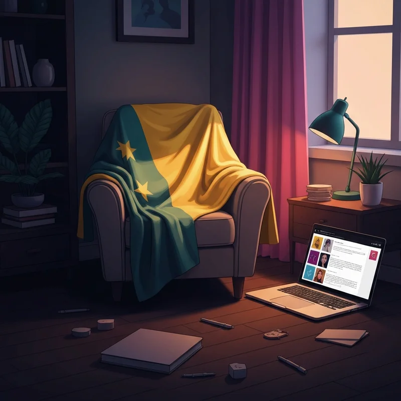 A symbolic representation of the npd tumblr community with soft gold and blue light, signifying the balance between grandiosity and vulnerability.