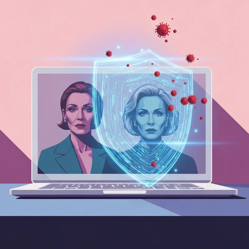 A futuristic digital shield protecting a screen showing a 1MoviesHD interface, cinematic 8k style.