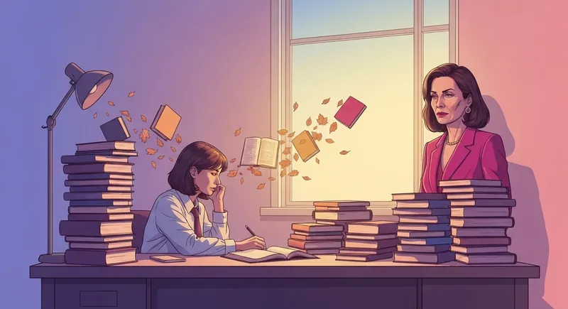 A student finding relief from academic pressure from parents and mental health struggles as textbooks transform into natural leaves. academic-pressure-from-parents-and-mental-health-bestie-ai.webp