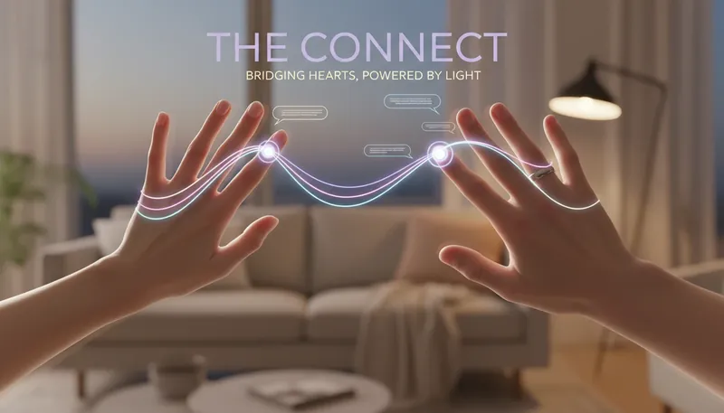 Two hands symbolizing a communication gap being bridged by one of the best relationship communication apps on a glowing screen. Filename: best-relationship-communication-apps-bestie-ai.webp