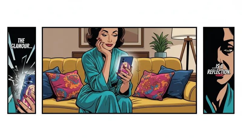 A woman reflecting on the feeling when her boyfriend is protective of a celebrity but not me, symbolizing a moment of self-realization about her own emotional needs. Filename: boyfriend-protective-of-celebrity-but-not-me-bestie-ai.webp