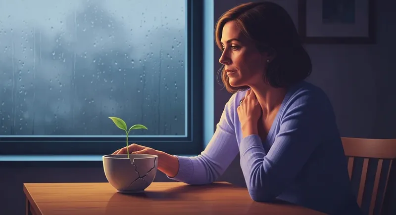 A woman finding peace in a burnout recovery for women guide-themed visual, showing resilience and restorative rest. burnout-recovery-for-women-guide-bestie-ai.webp