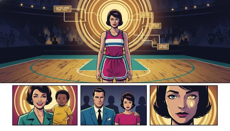 A symbolic image showing how support from figures like Caitlin Clark's boyfriend can be a guiding light for an athlete facing immense pressure. filename: caitlin-clark-boyfriend-athlete-support-system-bestie-ai.webp