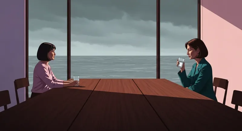 A person practicing communicating with a dismissive avoidant partner in a quiet, modern room. communicating-with-a-dismissive-avoidant-bestie-ai.webp