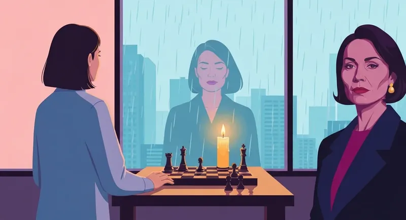 A woman practicing conflict management for multiple stressors by maintaining inner peace in a high-pressure environment-bestie-ai.webp