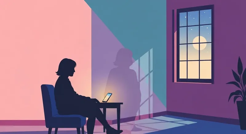 A person experiencing depression and isolating from friends sitting in a quiet room, depicting the weight of social withdrawal-bestie-ai.webp