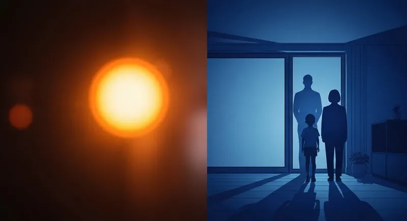 A visual representation of an emotional flashback vs panic attack showing the contrast between physiological surge and trauma regression-bestie-ai.webp