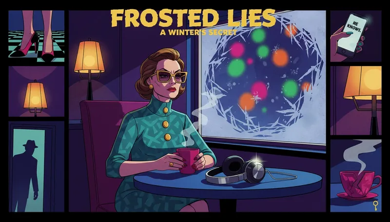 A woman finding peace in a busy season by practicing mindfulness with a warm drink and music-finding-peace-in-a-busy-season-bestie-ai.webp
