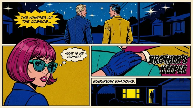 A visual representation of the supportive Finn Wolfhard reaction to Noah Schnapp coming out, showing two friends finding safety and solace under a starry sky. Filename: finn-wolfhard-reaction-to-noah-schnapp-coming-out-bestie-ai.webp