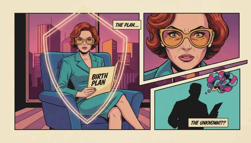 A woman discussing her birth plan for giving birth with tokophobia-bestie-ai.webp