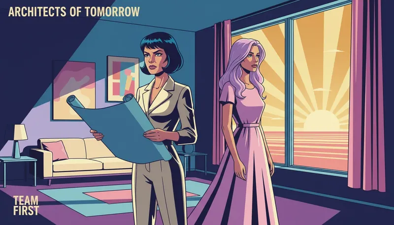 A metaphorical scene showing a couple in a collaborative partnership, illustrating how to build a supportive relationship dynamic-bestie-ai.webp