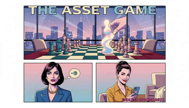 A strategic scene showing how to find a replacement for a partner represented by chess pieces in a modern office, how-to-find-a-replacement-for-a-partner-bestie-ai.webp