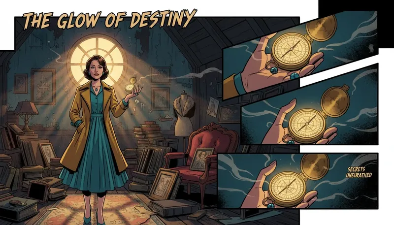 A person begins to find their identity after a long relationship by unearthing a glowing compass, symbolizing rediscovering their true north. how-to-find-your-identity-after-a-long-relationship-bestie-ai.webp