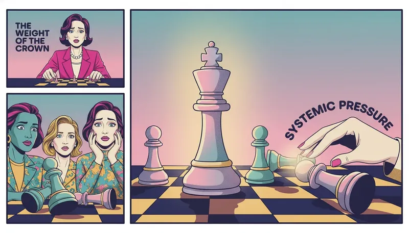 A lone chess piece symbolizing the burden of knowing how to navigate workplace accountability in a high-pressure team environment, Caleb-Williams-bestie-ai.webp