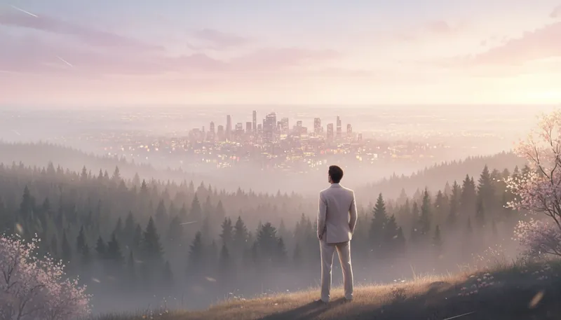 A person stands at a crossroads, symbolizing the decision of how to quit a high pressure job and step into an unknown but promising future. how-to-quit-a-high-pressure-job-bestie-ai.webp