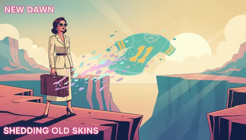 A person learning how to start fresh in a new environment while overlooking a wide canyon at dawn-bestie-ai.webp