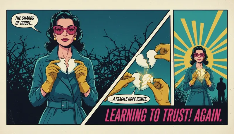 A pair of hands carefully mending a broken kintsugi heart, symbolizing the process of learning how to trust people after being hurt and finding resilience after betrayal. how-to-trust-people-after-being-hurt-bestie-ai.webp