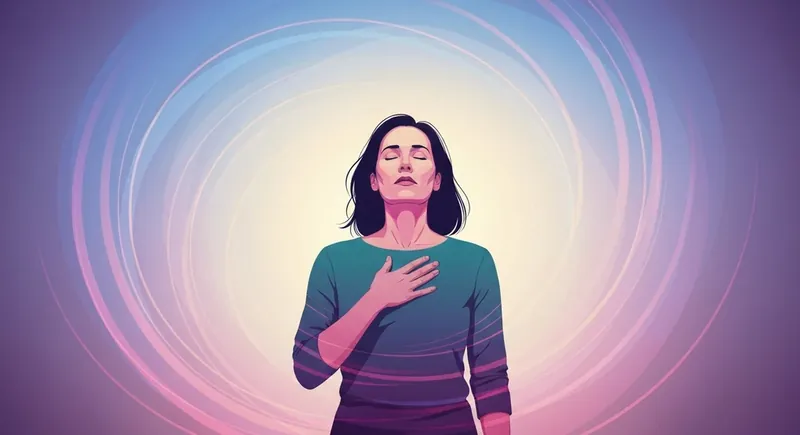 A visual representation of an hsp person traits checklist showing a calm individual managing sensory processing sensitivity-hsp-traits-bestie-ai.webp