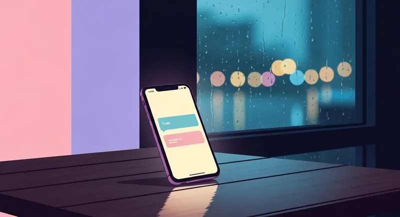 A glowing smartphone reflecting the isolation of modern dating and the question of is ghosting normal-bestie-ai.webp