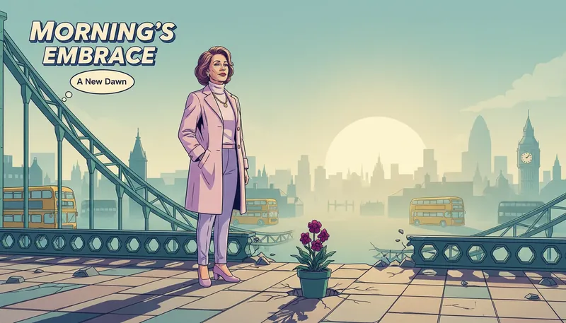 A lone person stands on a bridge in an empty city symbolizing the long term trauma recovery process-bestie-ai.webp