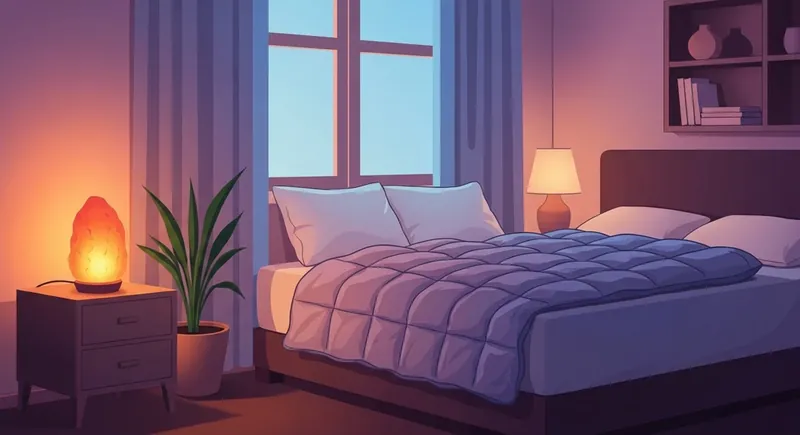 A cozy bedroom sanctuary designed as part of a luteal phase self care plan to manage premenstrual symptoms-bestie-ai.webp