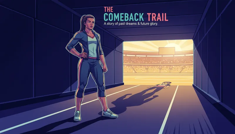 An athlete in a tunnel facing the light, symbolizing the journey of managing performance pressure and expectations-bestie-ai.webp