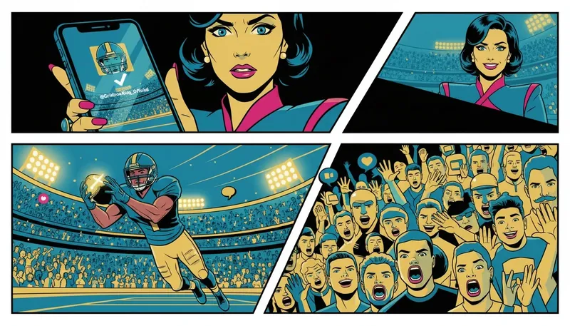 A smartphone displaying the Marvin Harrison Jr. social media profile with a blue checkmark, illustrating the connection between fans and the official player account. Filename: marvin-harrison-jr-social-media-bestie-ai.webp