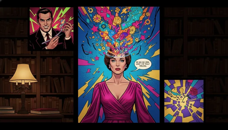 A person sits quietly, illustrating how misleading mbti thinking type stereotypes can be, as a vibrant nebula of thoughts and emotions projects from their head. File: mbti-thinking-type-stereotypes-debunked-bestie-ai.webp