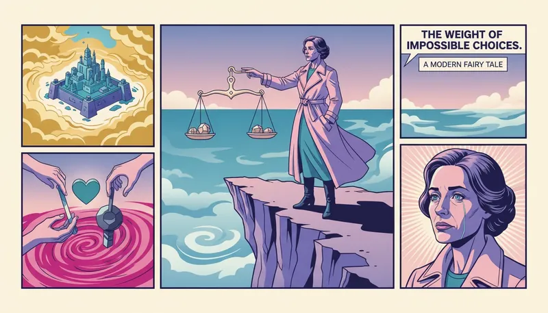 moral-dilemmas-in-survival-situations-bestie-ai.webp: A lone survivor overlooking a post-apocalyptic landscape, symbolizing the heavy moral dilemmas in survival situations.