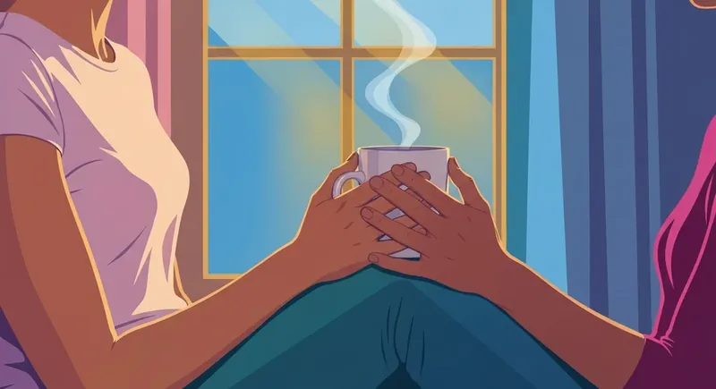 A person practicing nervous system regulation exercises by holding a cool glass of water in a serene environment, nervous-system-regulation-exercises-bestie-ai.webp