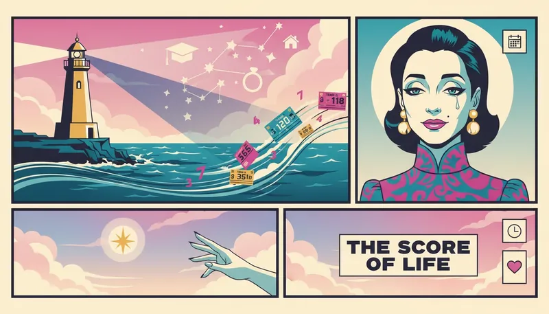 A lighthouse symbolizing long-term self-worth and overcoming cognitive biases in self-evaluation-bestie-ai.webp