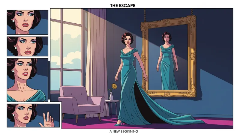 overcoming-objectification-in-relationships-bestie-ai.webp - A woman reclaiming her personal agency by stepping out of a restrictive muse archetype.